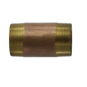 2-1/2" Diameter Red Brass Nipple Fittings