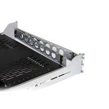 2U 19” Vented Sliding Server Rack Tray Shelf 24" Deep Holds Upto 125lb With Cable Management Arm For Equipment Rack