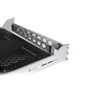 2U 19” Vented Sliding Server Rack Tray Shelf 24" Deep Holds Upto 125lb With Cable Management Arm For Equipment Rack
