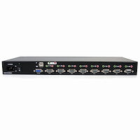 8 Port Rackmount USB VGA KVM Switch w/ Audio (Audio Cables Included)