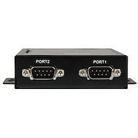 2-Port Serial-to-IP Ethernet Device Server RS232 Serial Devices Metal and Mountable Steel