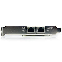 Dual Port PCI Express Gigabit Ethernet PCIe Network Card Adapter Built-in SATA and LP4 Molex power connector