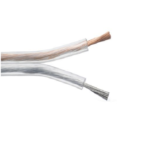 22 AWG 2C UL Speaker Wire Audio Zip Cord Black
