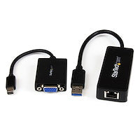 Lenovo ThinkPad X1 Carbon VGA and Gigabit Ethernet Adapter Kit USB 3.0 to GbE Black