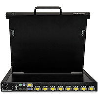 8 Port Rackmount KVM Console w/ 6ft Cables Integrated KVM Switch w/ 17" LCD Monitor Fully Featured