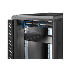 2U Server Rack Shelf Universal Mount Heavy Duty Steel 18" Deep Cantilever Tray Holds Upto 125lbs For 19" Network Equipment Rack & Cabinet