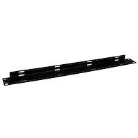 1U Cable Management Panel with Hook and Loop Strips for Server Racks