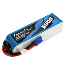 Gens Ace 5000mAh 6S1P 22.2V 45C Lipo Battery Pack With EC5 Plug