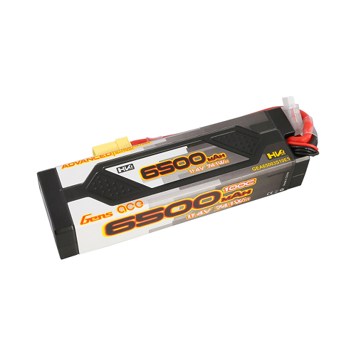 Gens Ace Advanced 100C HardCase Lipo Battery Pack With EC5 Plug