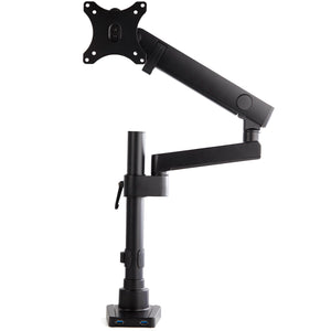 Desk Mount Monitor Arm with 2x USB 3.0 Ports Pole Mount Full Motion Single Arm Monitor