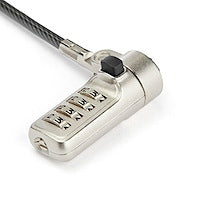 Laptop Cable Lock 4-Digit Combination Laptop/Desktop Security Cable Lock for Wedge Slot Computers Portable