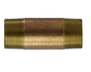 1-1/4" X 5 Red Brass Nipple Fittings 40127