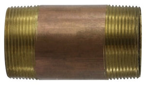 2-1/2" X 3" Red Brass Nipple 40181