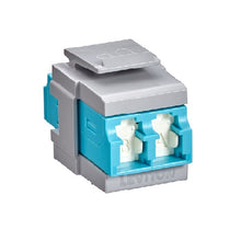 LC Adapter QuickPort Duplex 10G LOMM Zirconia Ceramic Sleeve
