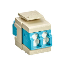 LC Adapter QuickPort Duplex 10G LOMM Zirconia Ceramic Sleeve