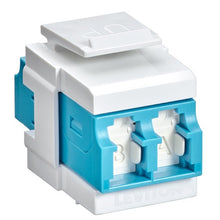 LC Adapter QuickPort Duplex 10G LOMM Zirconia Ceramic Sleeve