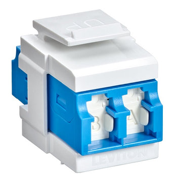 QuickPort LC Adapter Zirconia Ceramic Sleeve Blue/White 41086-SLW