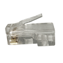 3 Prong RJ45 Modular Plug for Solid and Stranded Cable CAT6 012-022-100 (Pack of 100)