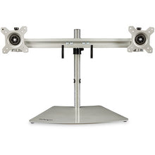 Dual Monitor Stand Ergonomic Free Standing Dual Monitor Desktop Stand for two 24 VESA Mount Displays
