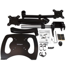 Desk Mount Monitor Arm with Laptop Stand Full Motion