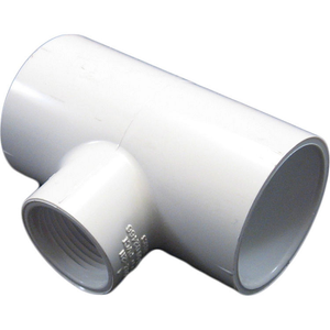 1/2" X 1" Socket Connection Schedule-40 PVC Reducing Tee 401-075S