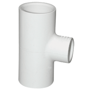 1-1/4" X 1" X 1-3/4" Socket Connection Schedule-40 PVC Reducing Tee 401-157S
