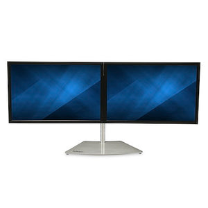 Dual Monitor Stand Ergonomic Free Standing Dual Monitor Desktop Stand for two 24 VESA Mount Displays