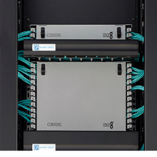 Motive Black Horizontal Cable Manager with Cable Pass-Through Ports 3U x 19" EIA W x 8.2"D CPI 35431-703