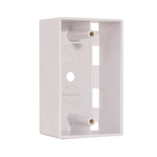 Single Gang Surface Mount Junction Box White 022-117WH/D (Pack of 100)