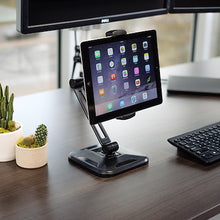 Adjustable Tablet Stand with Arm Pivoting Wall Mountable