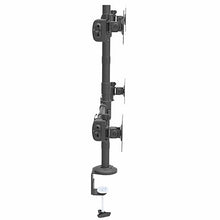 Desk Mount Quad Monitor Arm Ergonomic VESA 4 Monitor Mount 2x2 up to 27 Articulating & Height Adjustable Pole Mount