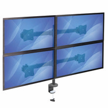 Desk Mount Quad Monitor Arm Ergonomic VESA 4 Monitor Mount 2x2 up to 27 Articulating & Height Adjustable Pole Mount