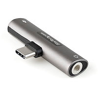USB C Audio & Charge Adapter 3.5mm TRRS Headphone and 60W USB Type Metal