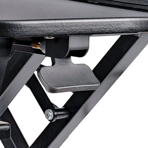 Corner Sit Stand Desk Converter with Keyboard Tray