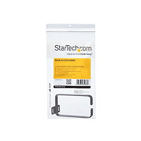 1U Vertical Server Rack 2.2x3.9" Cable Management D-Ring Hook Vertical