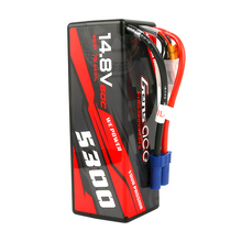 Gens Ace 5300mAh 4S1P 14.8V 60C HardCase Lipo Battery 14# With EC5 Plug