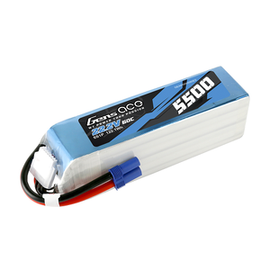 Gens Ace 5500mAh 6S1P 22.2V 60C Lipo Battery Pack With EC5 Plug