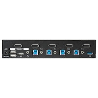 4 Port DisplayPort KVM Switch USB 3.0 4K 30Hz Sharing Additional Peripheral Devices