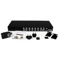 1U 16 Port Rackmount USB KVM Switch with OSD
