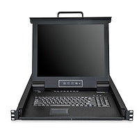 8 Port Rackmount KVM Console w/ 6ft Cables Integrated KVM Switch w/ 17" LCD Monitor Fully Featured
