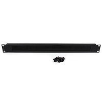 1U Brush Strip Horizontal Server Rack Cable Management Panel
