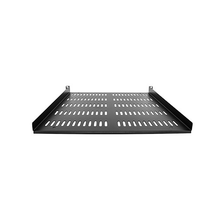 1U Universal Vented Server Rack Shelf Rackmount Cantilever 20" Deep Tray Holds Upto 55lb/25kg for 19" Network Equipment Rack Steel Black