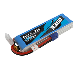 Gens Ace 3300mAh 3S1P 11.1V 45C Lipo Battery Pack With EC3 Plug