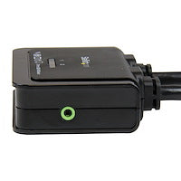 2 Port USB HDMI Cable KVM Switch with Audio and Remote Switch USB Powered