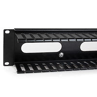 2U Horizontal Finger Duct Rack Cable Management Panel with Cover