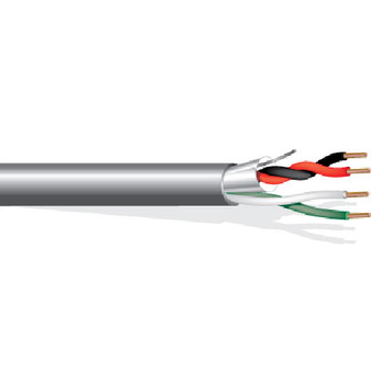 West Penn 25359B 20 AWG 2C Shielded 20 AWG 2C Unshielded 7x28 Stranded BC Plenum CMP Intercom Audio Cable