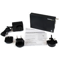 Gigabit Ethernet Fiber Media Converter with Open SFP Slot supports MSA-Compliant Single