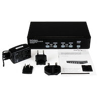 4 Port High Resolution USB DVI Dual Link KVM Switch with Audio Long-Term Durability