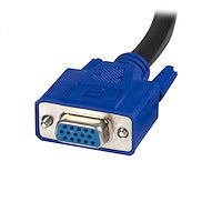 6 ft 2" 1  VGA and USB Equipped Computers KVM Cable Using a Single Cable