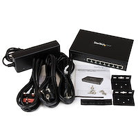 8 Port Unmanaged Industrial Gigabit Power over Ethernet Switch 802.3af/at PoE+ Switch 52V, 30 Watts Wall Mountable